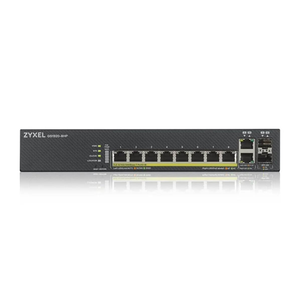 ZYXEL GS1920-8HPV2-EU0101F GS1920-8HPV2 8x GbE RJ-45 és 2x GbE SFP PoE 130W L2 menedzselt #2