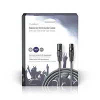 NEDIS COTG15010GY200 egyensúlyozott XLR audio kábel 20 m XLR 3 tűs apa - XLR 3 tűs anya sötétszürke #3