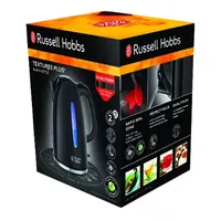 Russell Hobbs 22591-70 Textures fekete 1,7 l 2400 W 50 mp alatt 1 csésze 360 fokos alap vízszint-kijelző #3