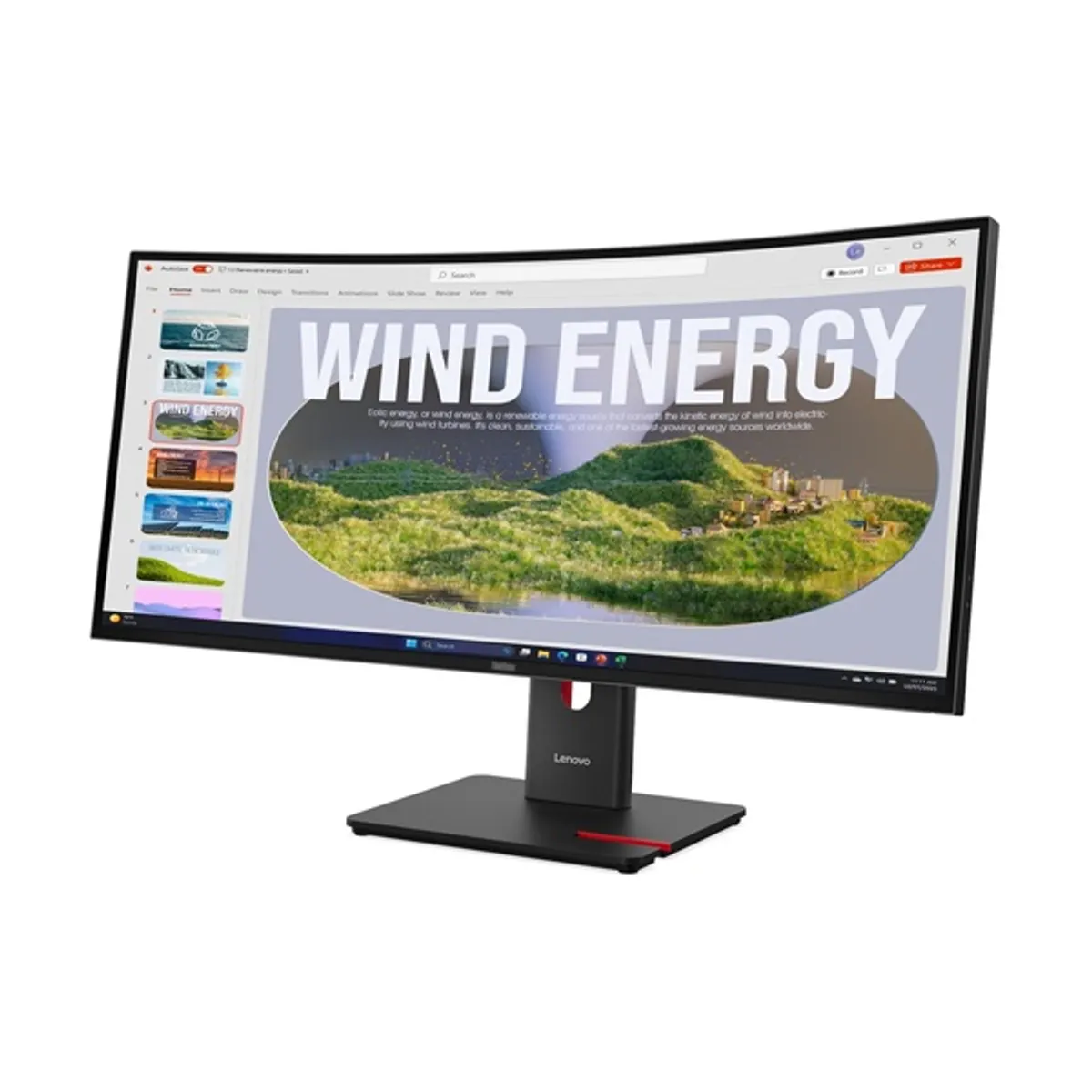 LENOVO-COM 64AEGAT1EU monitor 34" ívelt ultrawide 3440x1440 120hz va hdmi 2.1 dp 1.4 usb-c usb-a hub rj45 lan vesa 100x100 #3