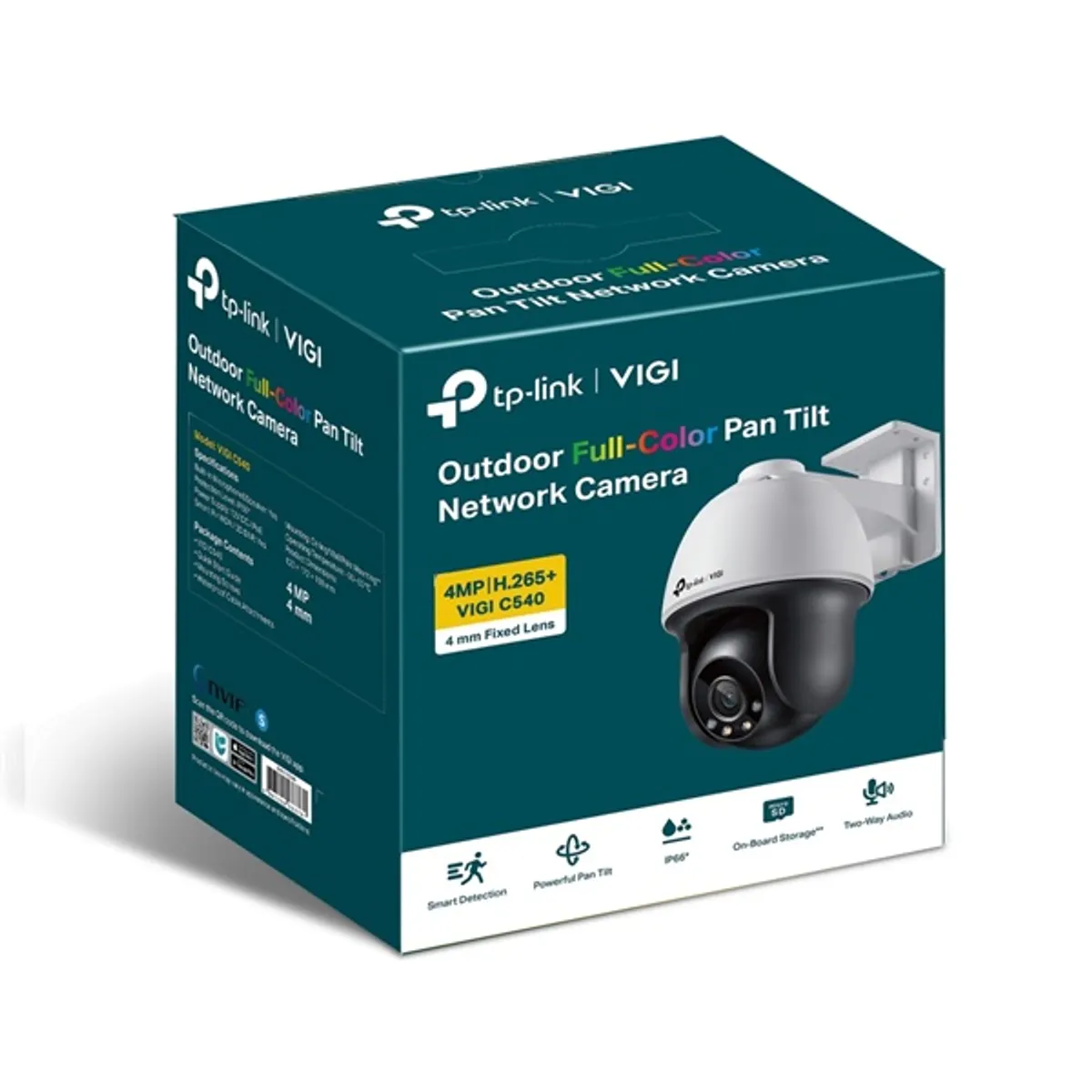 TP-LINK VIGI C540 4MM 4MP full-color kültéri IP66 PoE H.265 #3