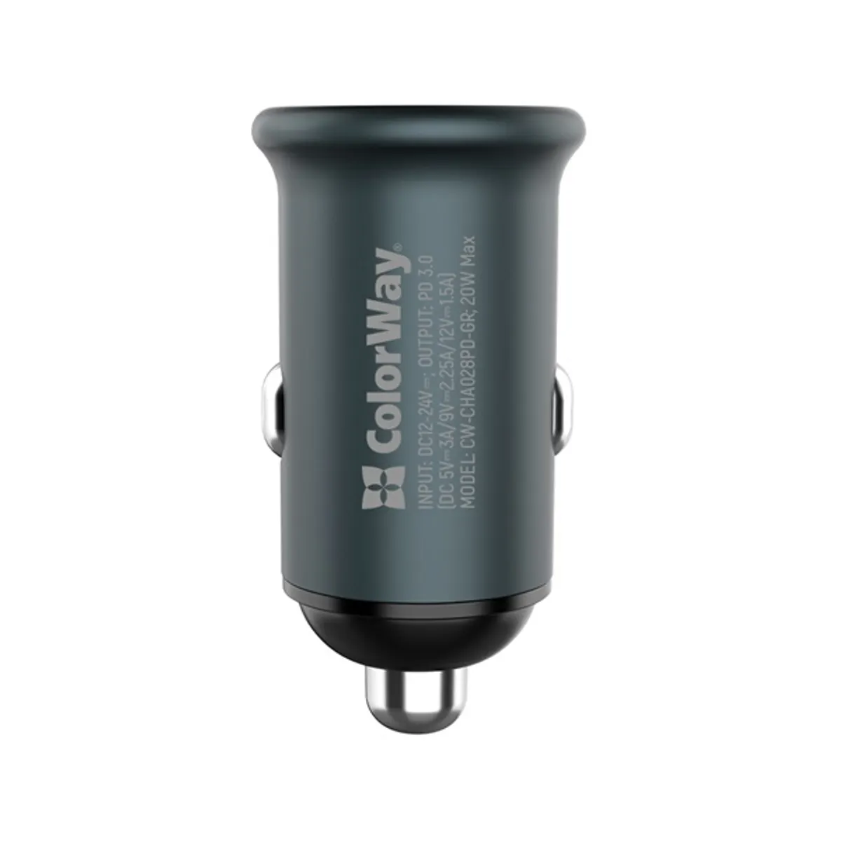 COLORWAY CW-CHA028PD-GR Autós töltő USB-C PD 20W 12-24V szürke #8