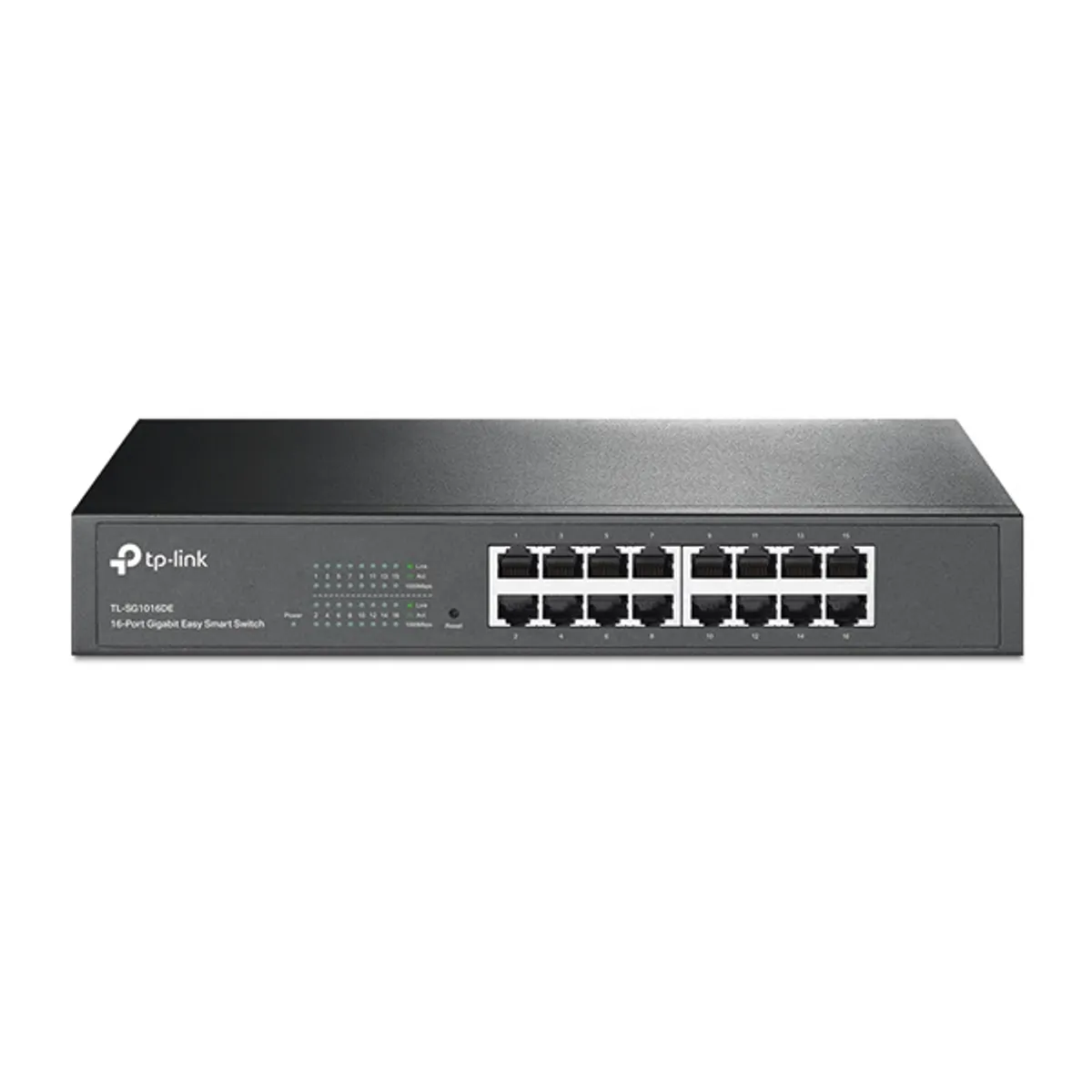 TP-LINK TL-SG1016D 16-portos gigabites switch rackbe szerelhető, nem menedzselhető, auto MDI-MDIX, MAC cím tábla 8000 bejegyzés, 32 Gbps #1