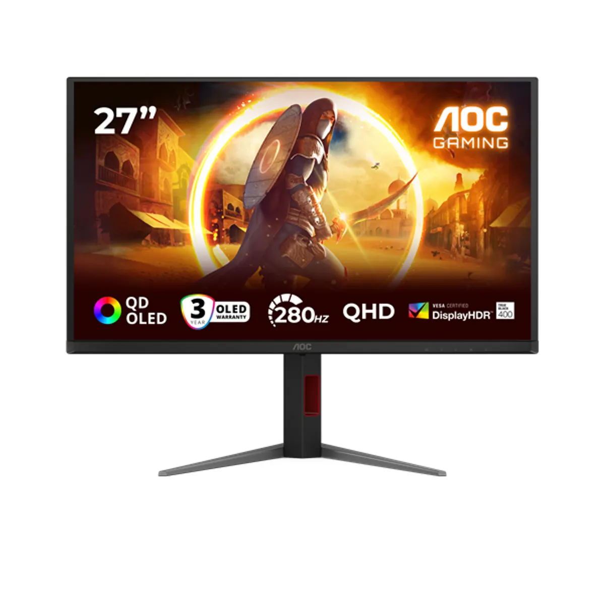 AOC Q27G4ZD oled játékmonitor 27" 2560x1440 280 Hz 0,03 ms állítható magasság, dönthető, forgatható, HDMI DP USB, 16:9 #1