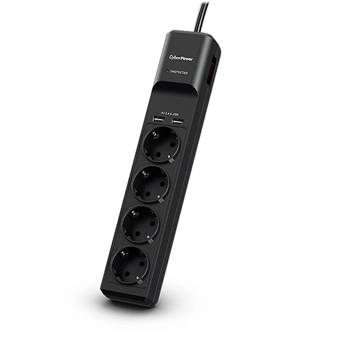 CyberPower P0420SUD0-DE Túlfeszültségvédő elosztó 4 aljzat 2xUSB #1