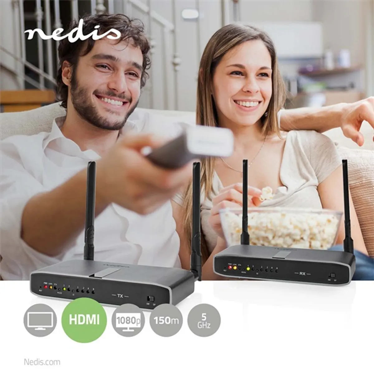 NEDIS VTRA3470AT vezeték nélküli HDMI adó 1080p loop-through IR külső audioport 100 m #2