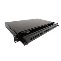 KELINE RAB-FO-X47-SL kihúzható patch panel 1U 24xSC LC duplex LSH E2000 toldó