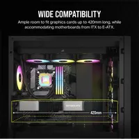 Corsair CC-9011261-WW 5000D Core Airflow edzett üveg fekete #3