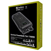 Sandberg 421-15 Survivor Powerbank 7-in-1 76800mAh USB-C PD 100W pass-through IPX4 #6