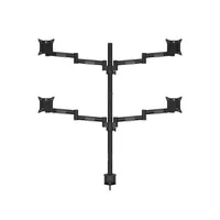 MULTIBRACKETS 7350073735891 M VESA Deskmount Officeline Quad Black 15-30" 75x75 100x100 mm 8 kg képernyenként #2