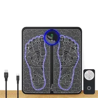 Media-Tech MT6527 impulzusos lábmasszázs szőnyeg 8 masszázsmód 19 fokozat led kijelző távirányító 28x31 cm