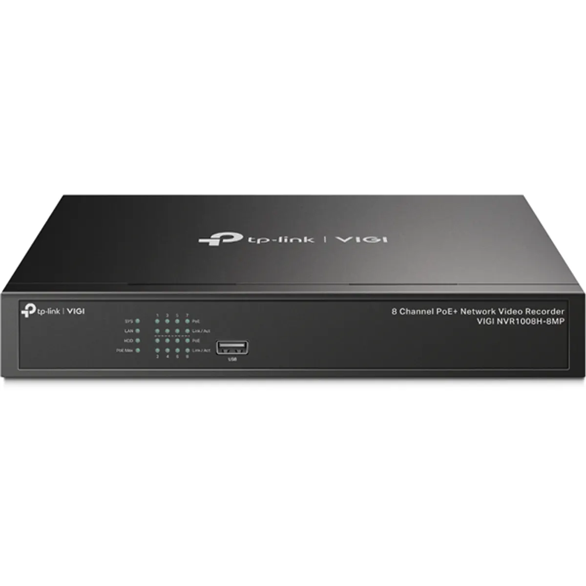 TP-LINK VIGI NVR1008H-8MP NVR 8 csatornás 3840x2160 10 TB SATA PoE 113W #1