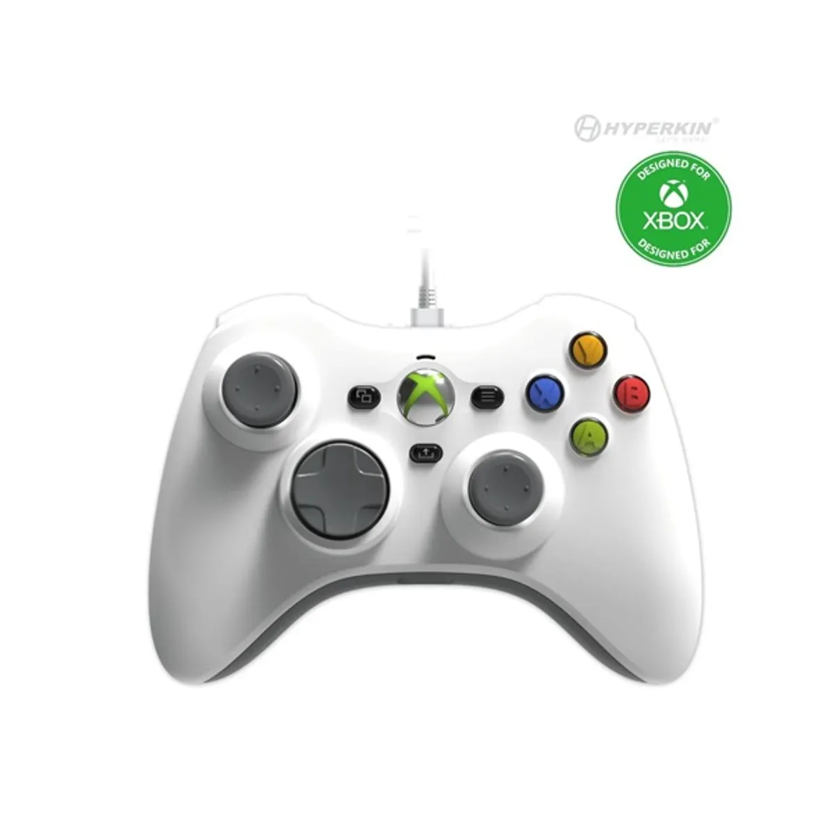 HYPERKIN M01368-WH Xenon vezetékes kontroller Xbox Series X|S, One, Windows 10 és 11, 3,5 mm fejhallgató jack, leválasztható USB-C kábel, rezgés #5