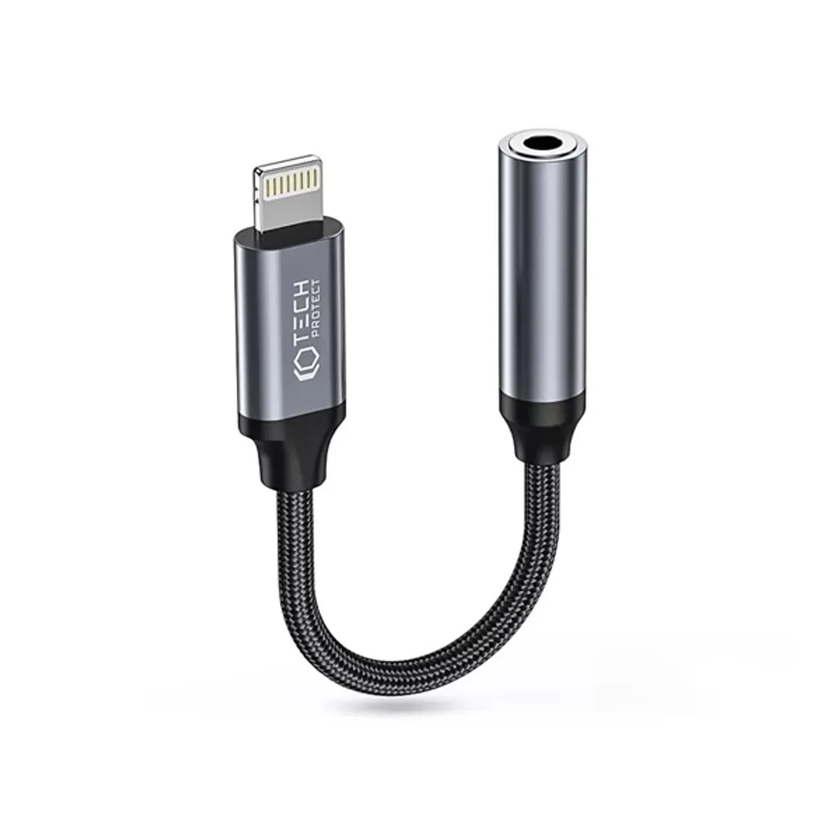 Tech-Protect FN0557 Lightning-3,5 mm jack adapter fekete-szürke #1