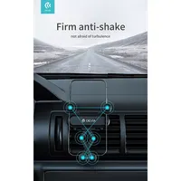 DEVIA ST359781 univerzális szellőzőrácsba illeszthető autós telefontartó gravitációs zárszerkezet 360 fokban forgatható ABS fekete #2