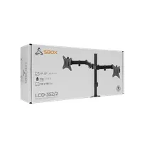 SBOX SBOX LCD-352/2-2 asztali duál monitor tartó 17"-32", max 9 kg/monitor, VESA 75x75-100x100 #10
