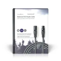 Nedis COTG15010GY100 egyensúlyozott XLR audiokábel XLR 3 tűs apa, XLR 3 tűs anya, 10 m, szürke #3