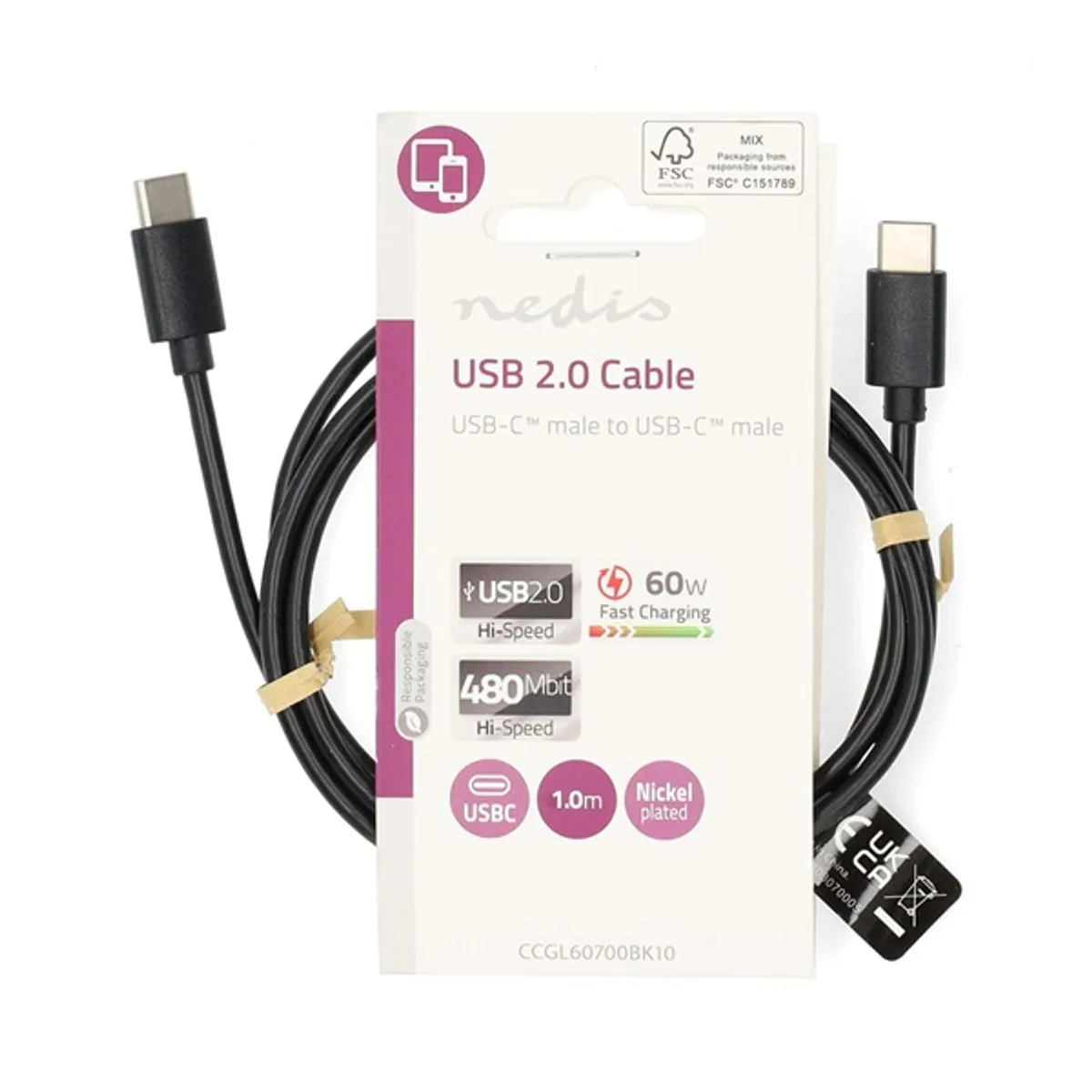 NEDIS CCGL60700BK10 kábel #3
