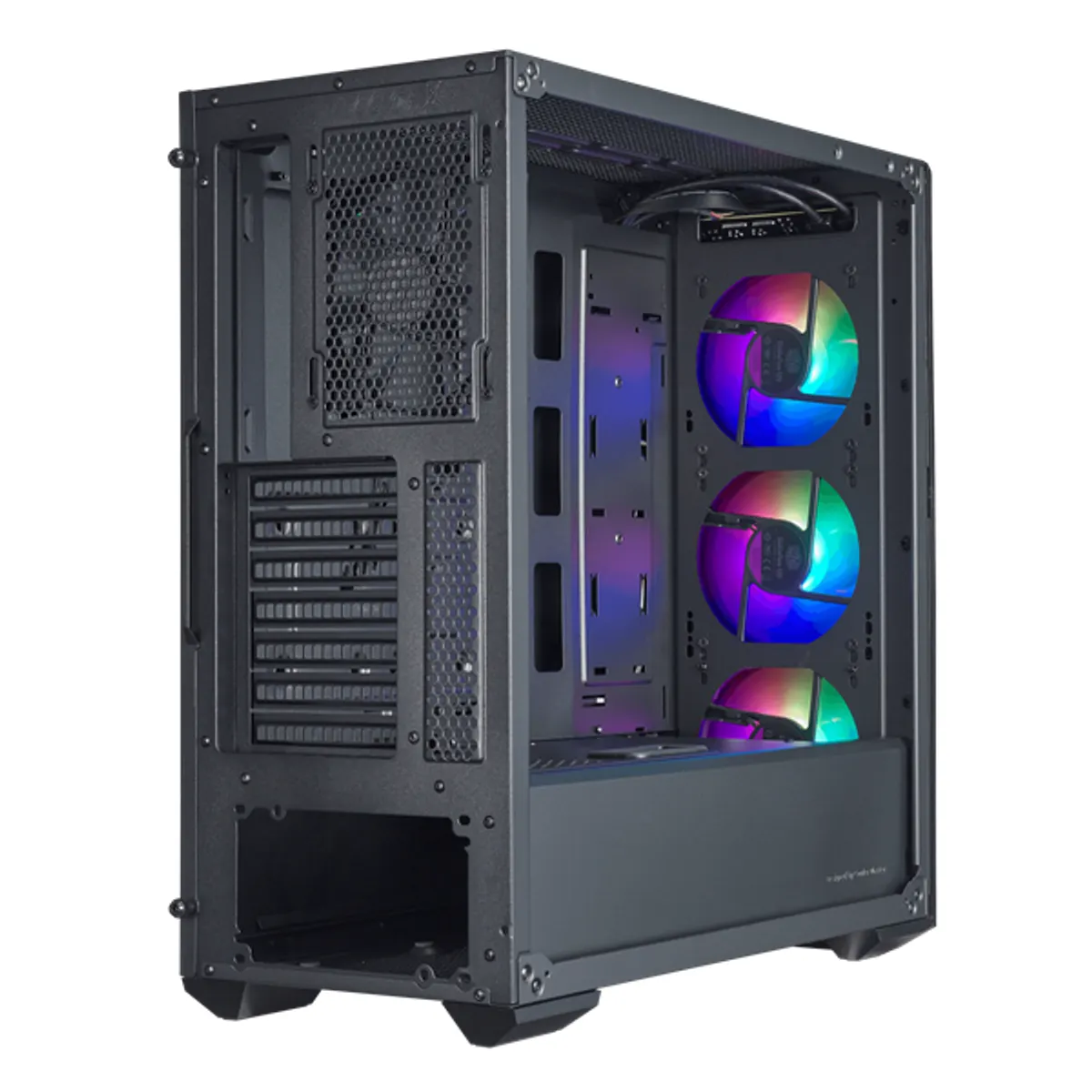 COOLER MASTER MCB-B520-KGNN-RGA MasterBox MB520 ARGB 4db ventillátor üvegfalú tápegység nélkül fekete #5