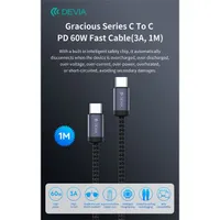 Devia ST107885 Gracious Series 60W PD Type-C-Type-C 1m fekete #2