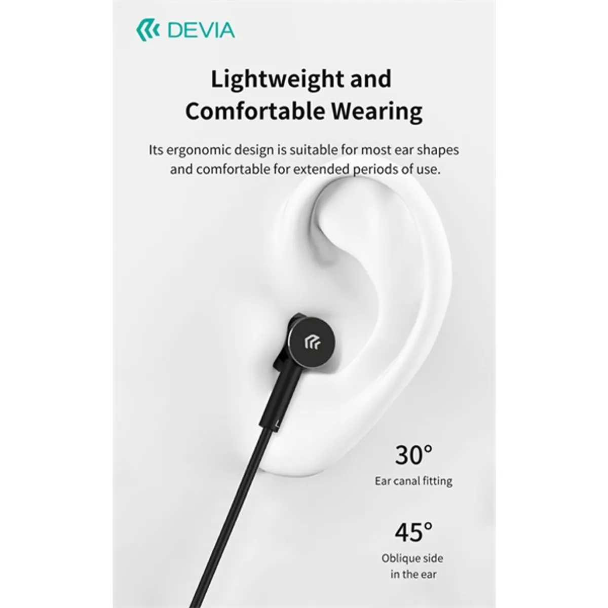 Devia ST108776 Smart Series M1 Metal In-Ear Type-C fülhallgató mikrofonos vezérlőgombos fekete #4