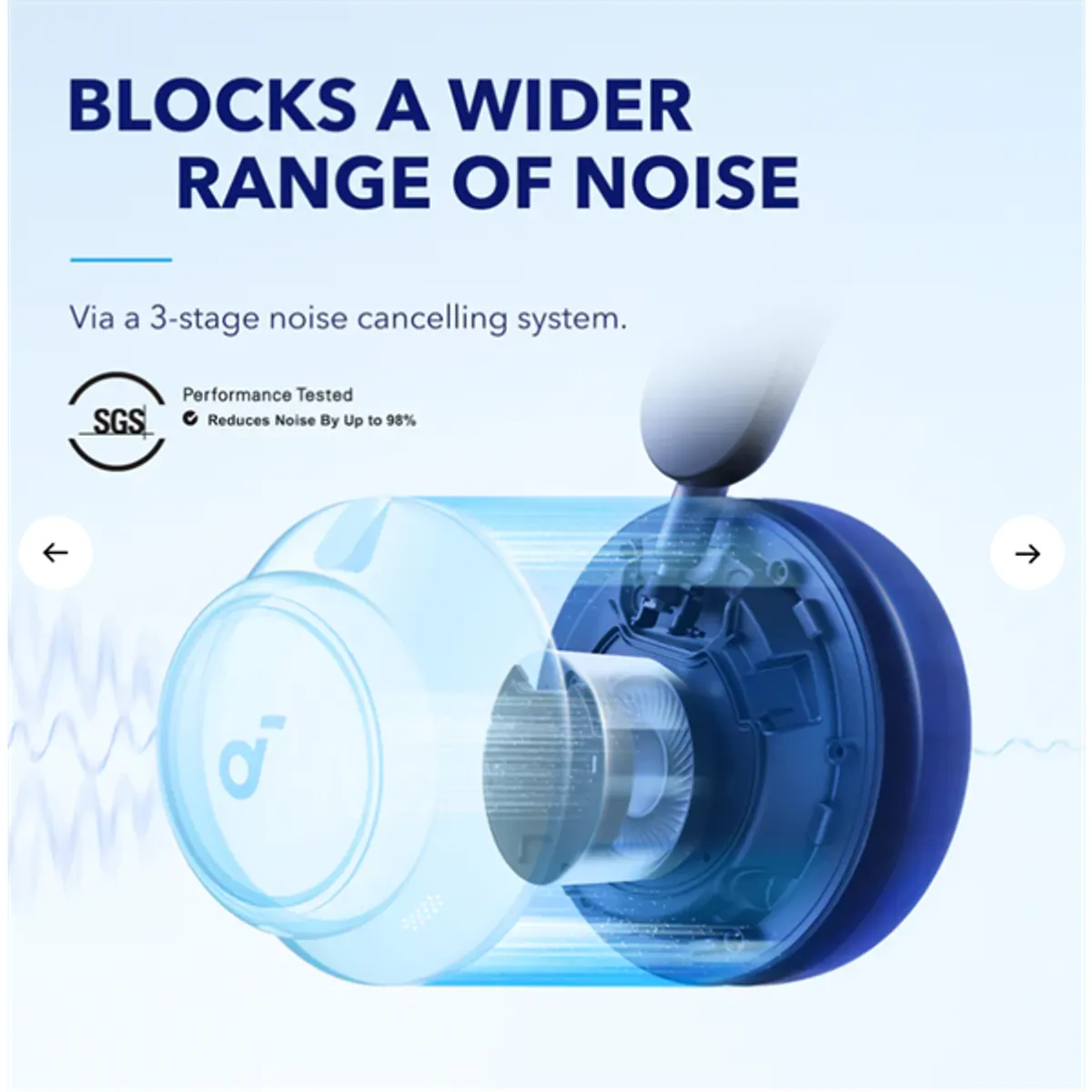 ANKER A3040G31 Space Q45 Bluetooth mikrofon stereo kék #3