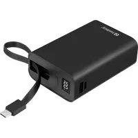 SANDBERG 421-12 Connect 20000 PD20W powerbank 20000 mAh beépített USB-C töltőkábel