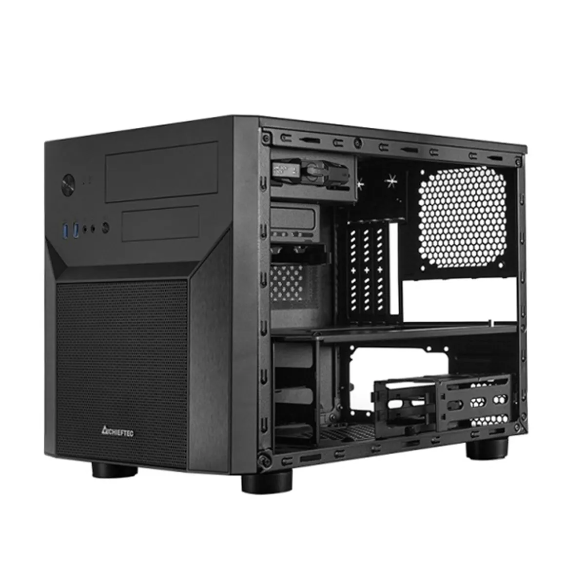 CHIEFTEC CI-02B-OP ProCube kocka mATX 320mm VGA 160mm CPU hűtő max 160mm 1x 5.25" külső 1x 3.5" külső 2x 3.5" belső 3x 2.5" belső előlapi USB 3.1 Gen1 audio #5