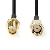 NEDIS CSGL02210BK30 SMA kábel RP SMA férfi, RP SMA női, aranyozott, 50 Ohm, egyetlen árnyékolt, 3,00 m, kerek #2