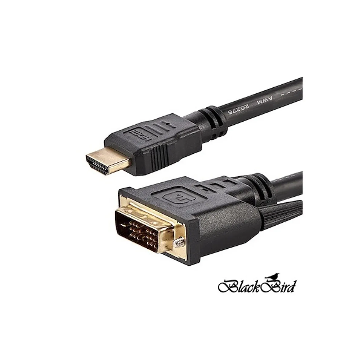 BLACKBIRD BH1302 HDMI-DVI átalakító kábel 1 m fekete #1