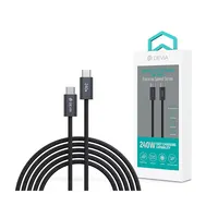 Devia ST108721 Extreme speed PD 240W Type-C Type-C adat és töltőkábel fekete 2 m