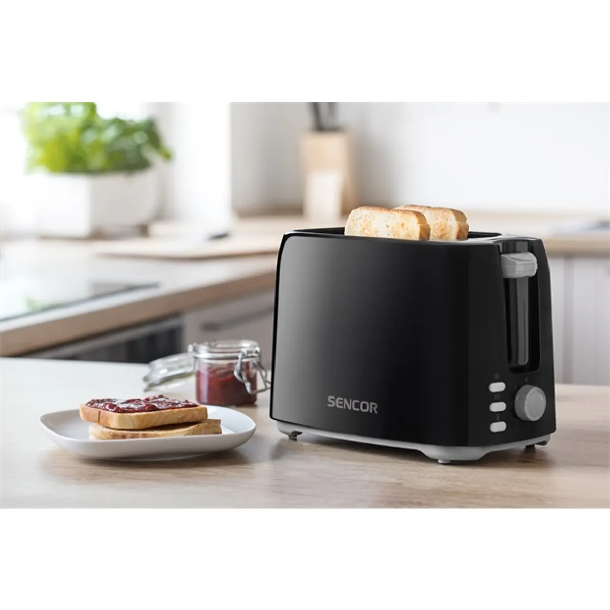 SENCOR STS 2607BK Kenyérpirító 750 W 2 szeletes #9