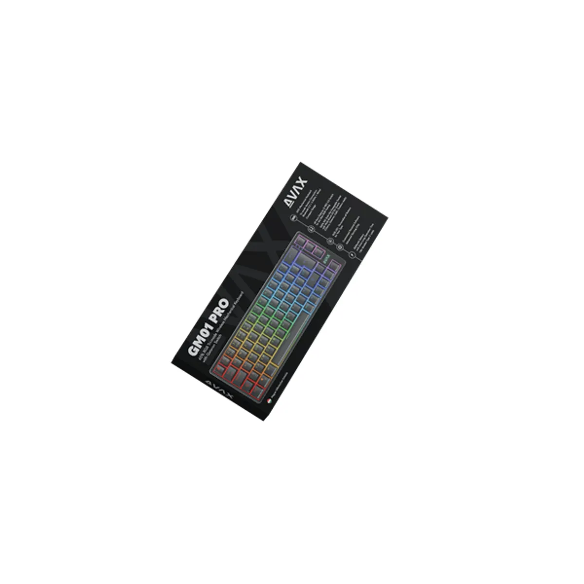 AVAX AVAX_GM01R_PRO GM01R Pro 65 százalék Gasket-Mount Tri-mode USB-C RGB 2.4 GHz G Pro 3.0 piros #3