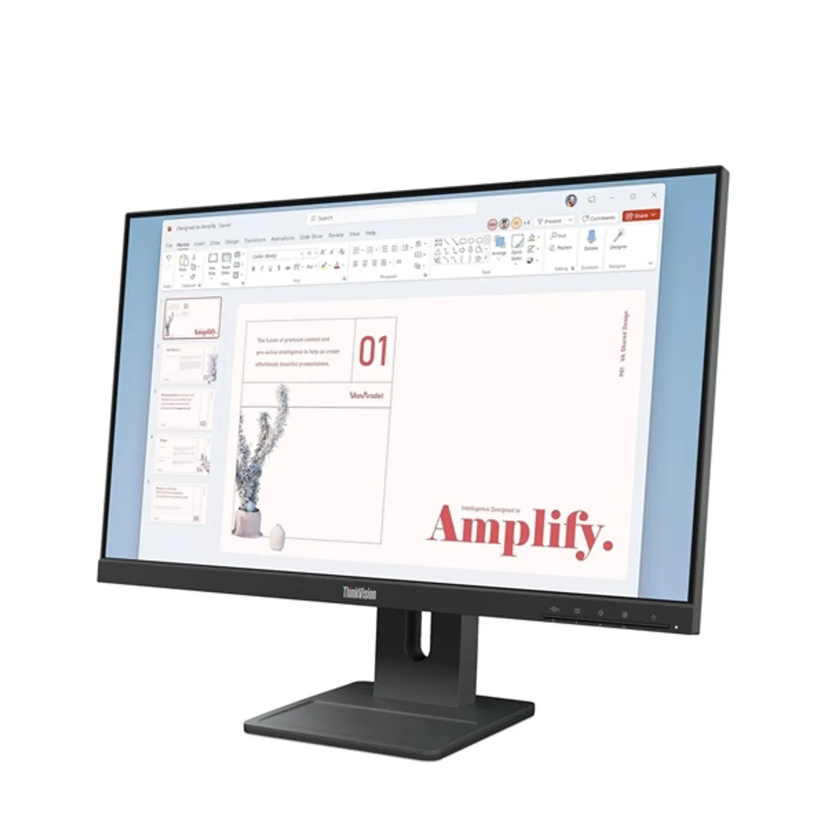 LENOVO-COM 64BAMAT1EU monitor 23.8" ips 1080p 100 hz 4 ms 250 lumen hdmi dp vga d-sub 100x100 vesa built-in psu hangszóró #3