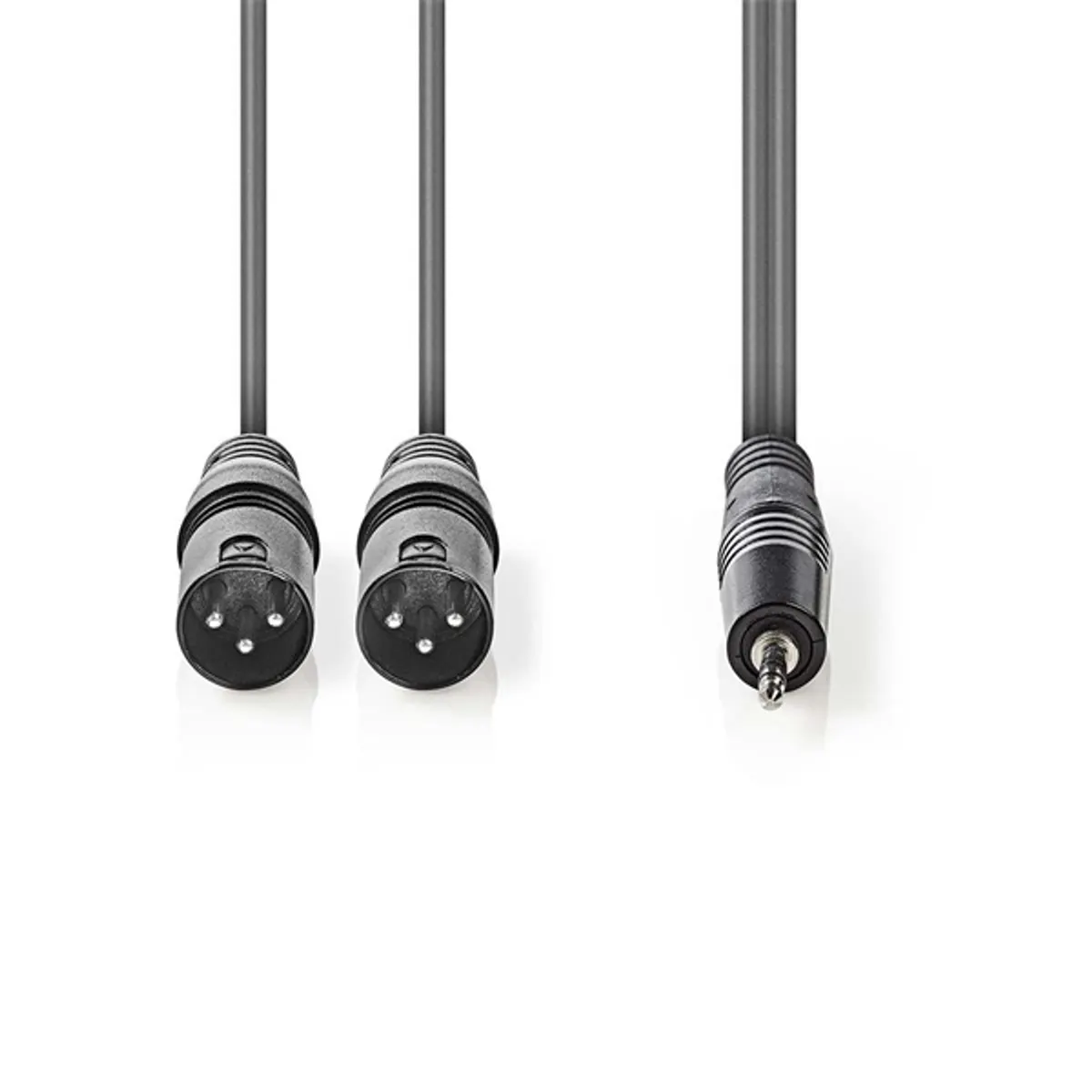 NEDIS COTH15310GY15 XLR audiókábel 2x XLR 3 tűs apa - 3,5 mm-es dugó 1,50 m sötétszürke #2