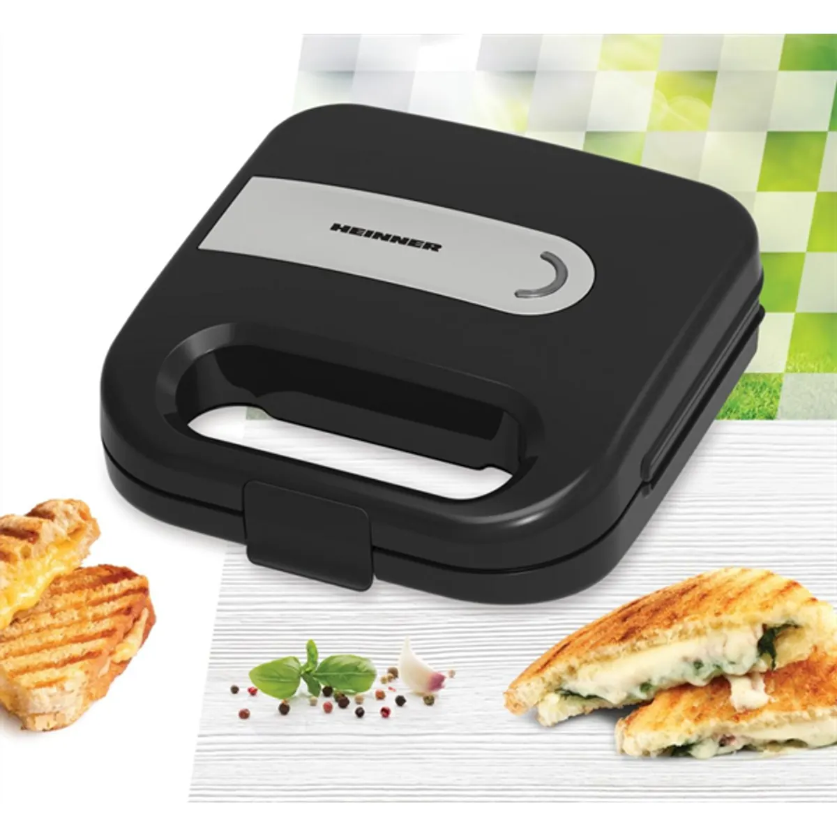 HEINNER SM-K750FSBK szendvicssütő 750 W #3