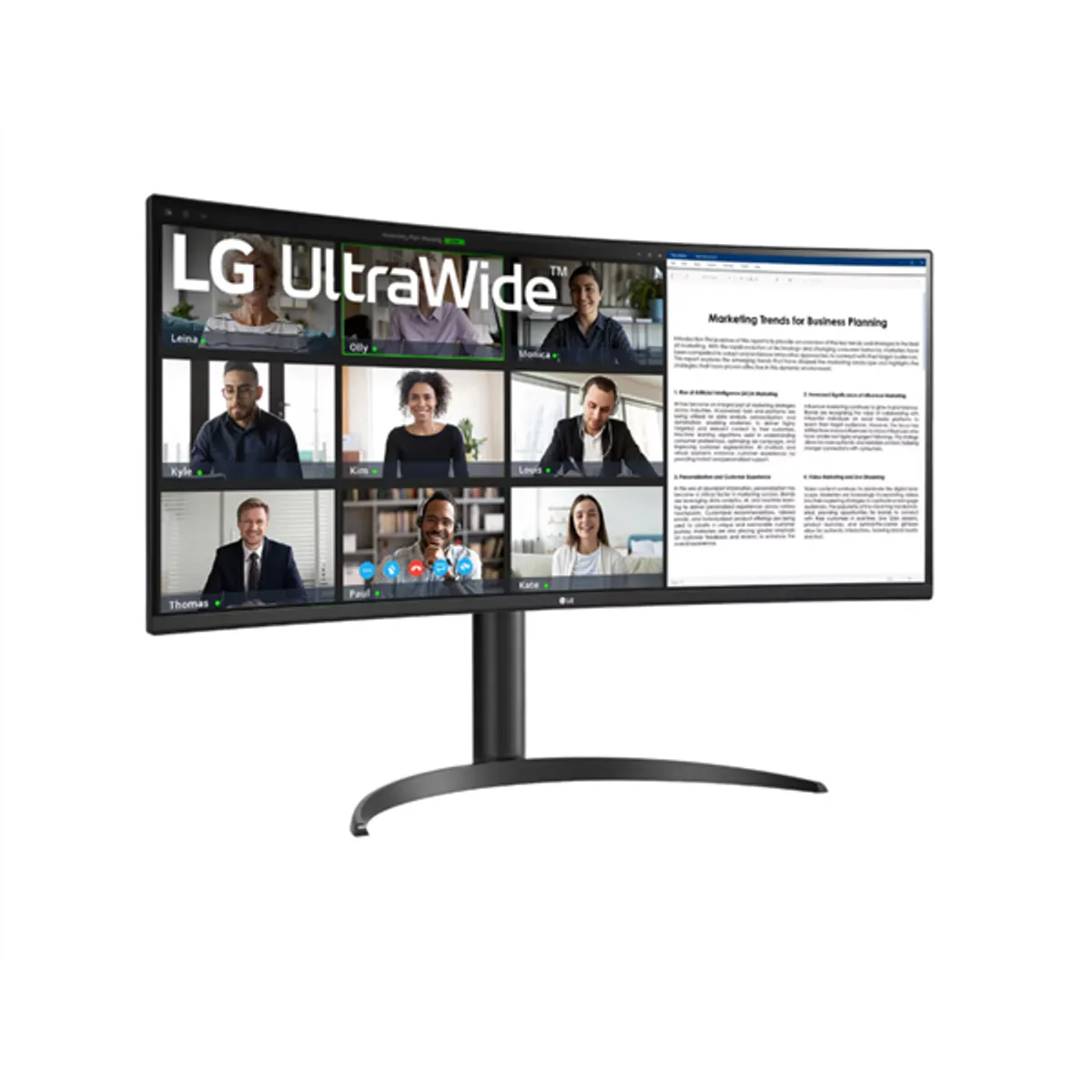 LG MON 34WR55QK-B.AEU 34WR55QK 34" VA panel 21:9 3440x1440 100 Hz 5 ms HDR 300 nit HDMI DP USB-C 1800R #3
