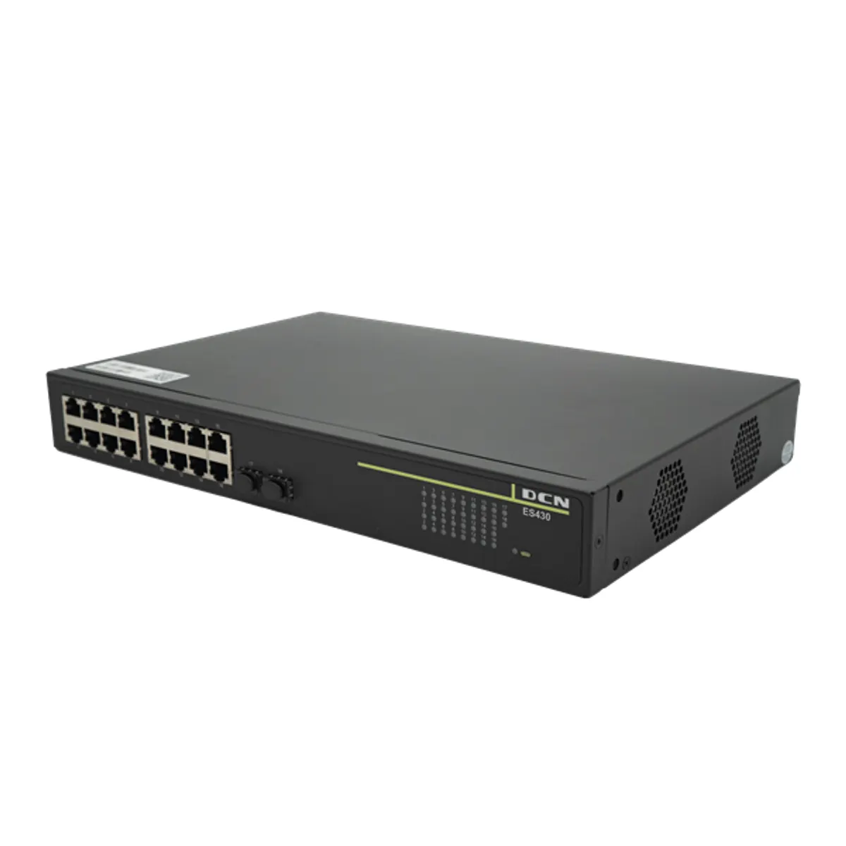 DCN ES-430-18P-POE ES-430 18x 1Gb Réz 2x SFP PoE Modular Web felügyelet Layer 2 36,0 Gbps 26,78 Mpps Rack-be szerelhető #2