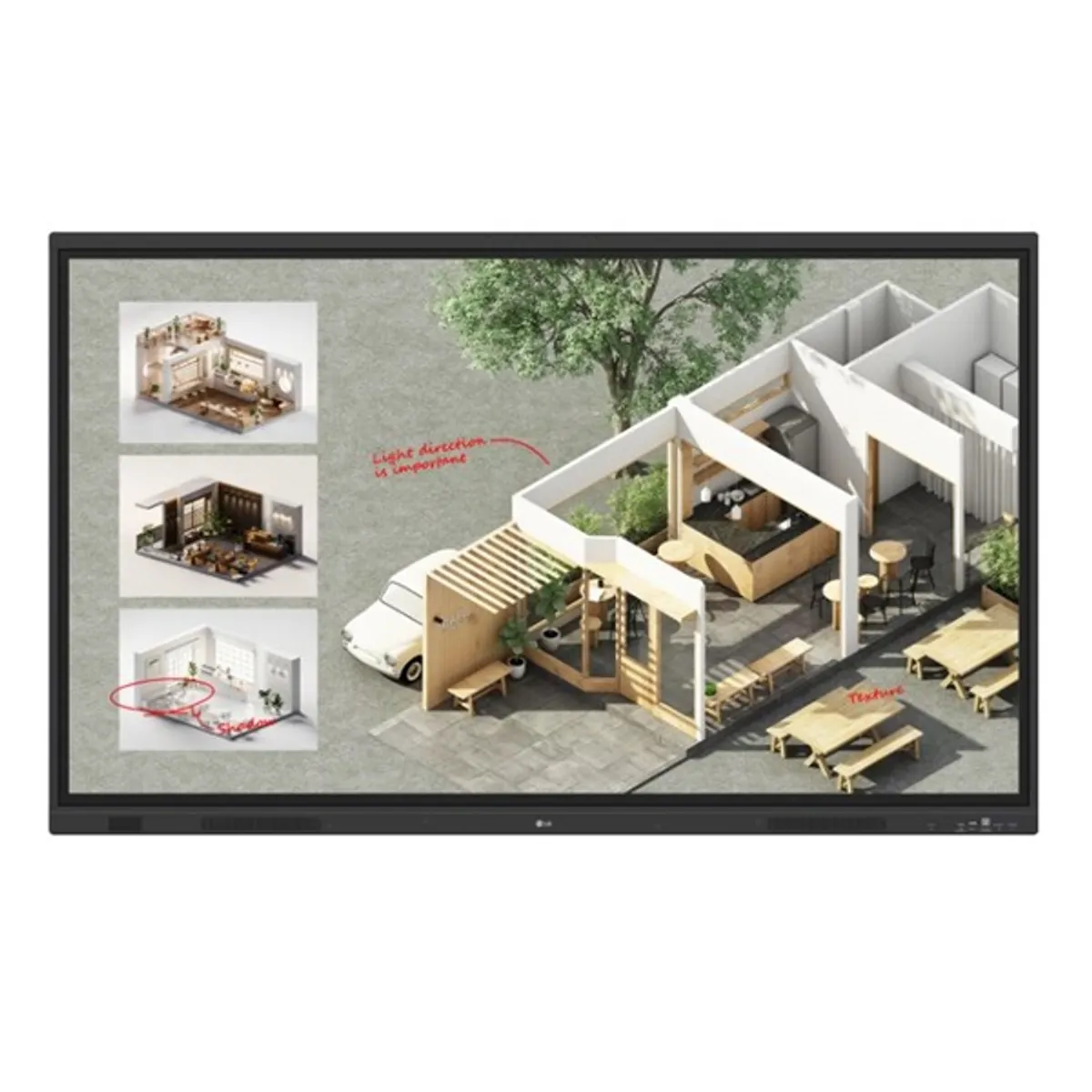 LG VIS 86TR3DQ-B.AUEQ 86" IPS UHD érintőképernyős monitor - 400 lumen, HDMI, DP, USB, Ethernet, Wi-Fi, Bluetooth #1