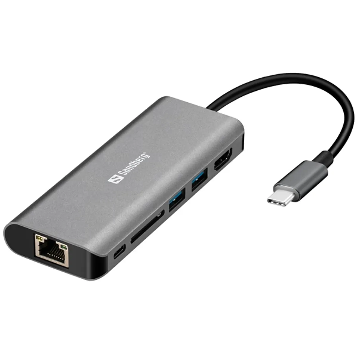 SANDBERG 136-18 USB-C dokkoló HDMI-LAN-SD-USB100W #1