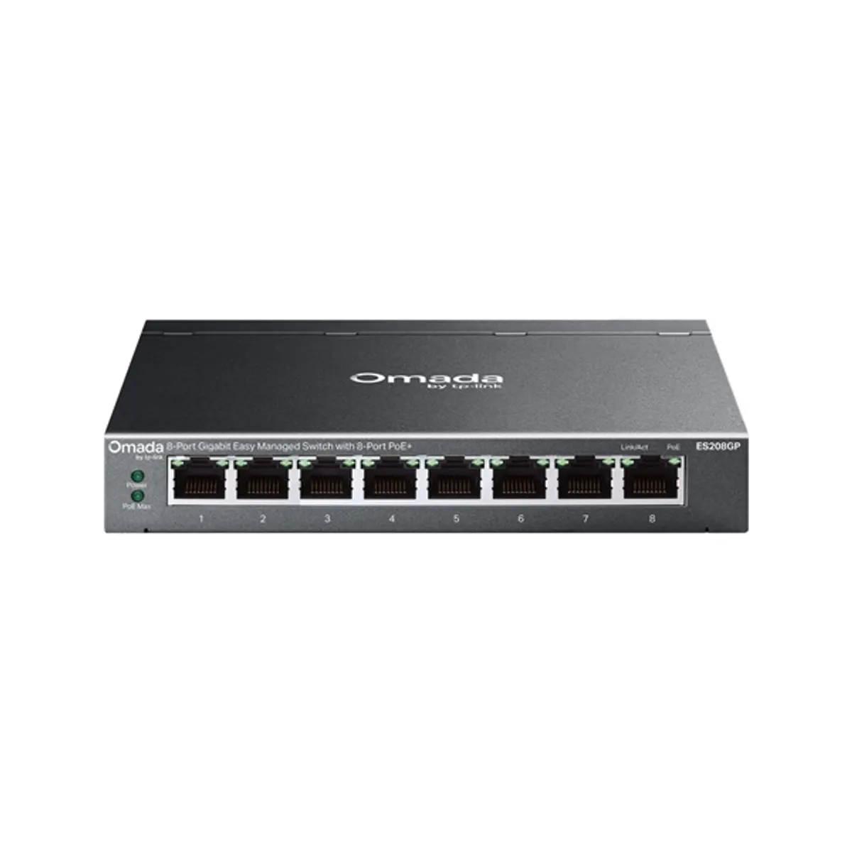 TP-LINK ES208GP Omada 8-portos Gigabit Easy Managed Switch 8x PoE Plus portok 64W 802.3af és 802.3at #1