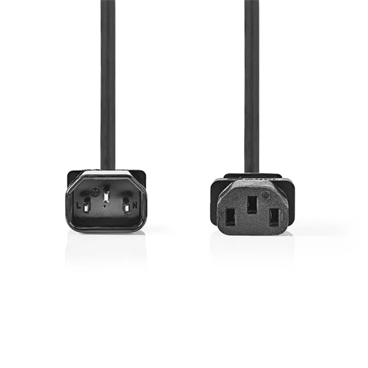 Nedis CEGL10500BK30 tápkábel IEC-320-C14-C13, 3 x 1mm, 3 m, fekete #1