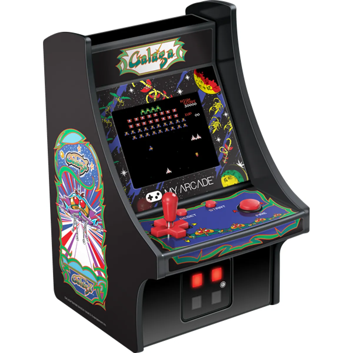 MY ARCADE DGUNL-3222 Galaga Micro Player 2.75" kijelző, kivehető joystick, külső hangszóró, 3,5 mm fejhallgató-csatlakozó #3