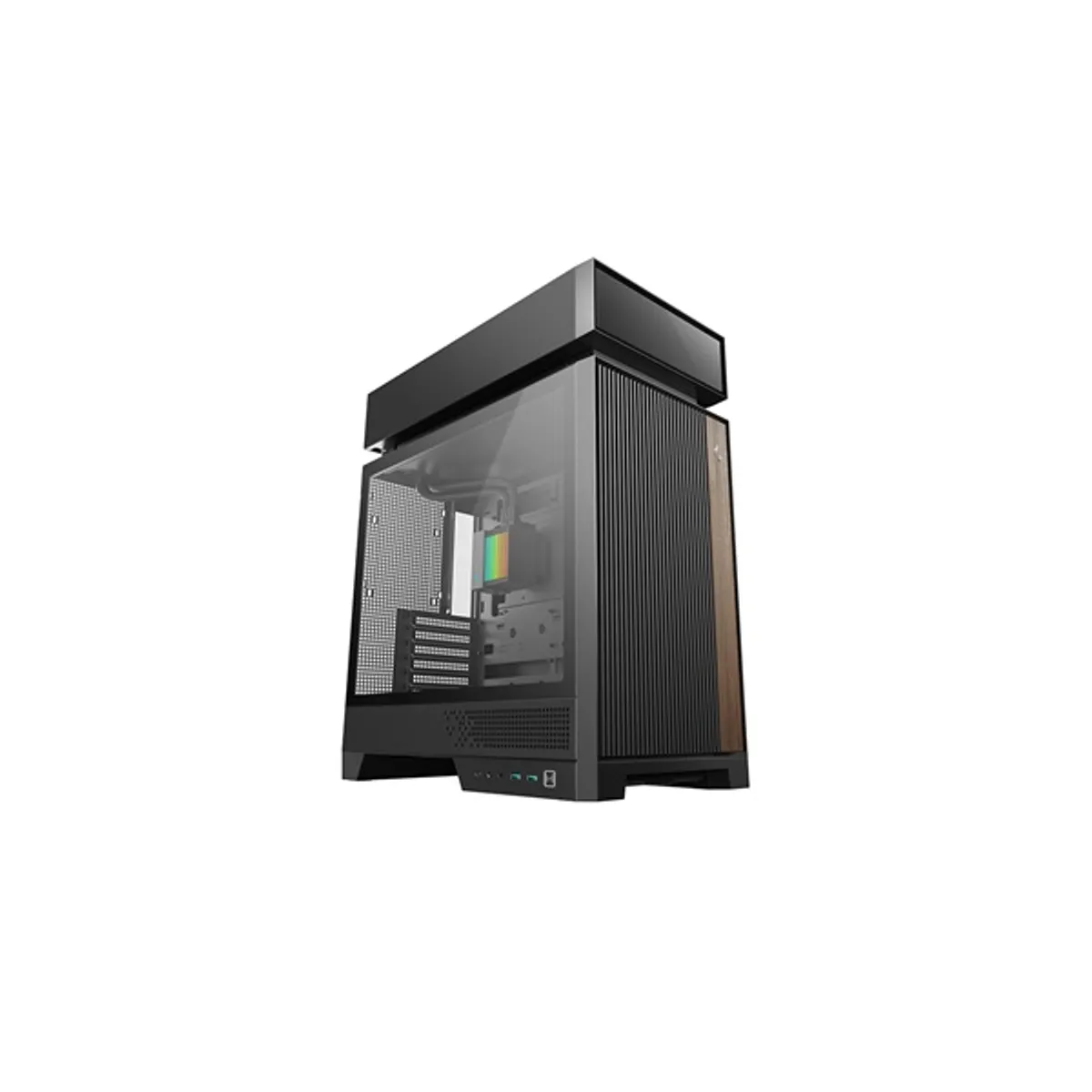 DEEPCOOL R-CL6600-BKNNA0-G-1 ház fekete táp nélküli 2 db ventilátor #1