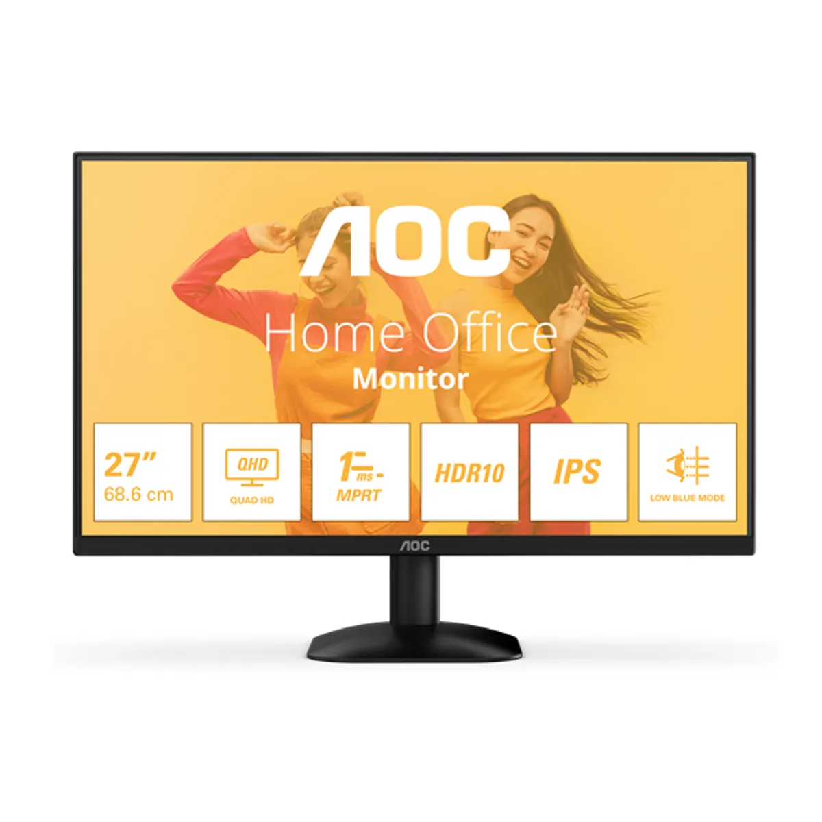AOC Q27B35E 27" IPS monitor 2560x1440 75 Hz 1 ms 300 lumen HDMI DisplayPort VESA 100x100 dönthető #6