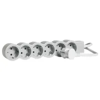 Legrand 694572 elosztó 6 aljzat 5 m fehér-szürke 16 A 230 V MAX 45 fokos elforgatott #3