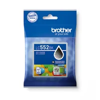 BROTHER LC552BK tintapatron fekete pigment alapú High Yield 550 oldal kompatibilis MFCJ3660DW MFCJ3960DW