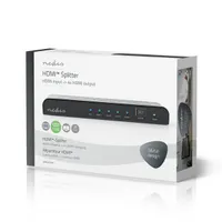 NEDIS VSPL3474AT HDMI elosztó 4x HDMI kimenet 1x HDMI bemenet 4K60Hz HDCP 2.2