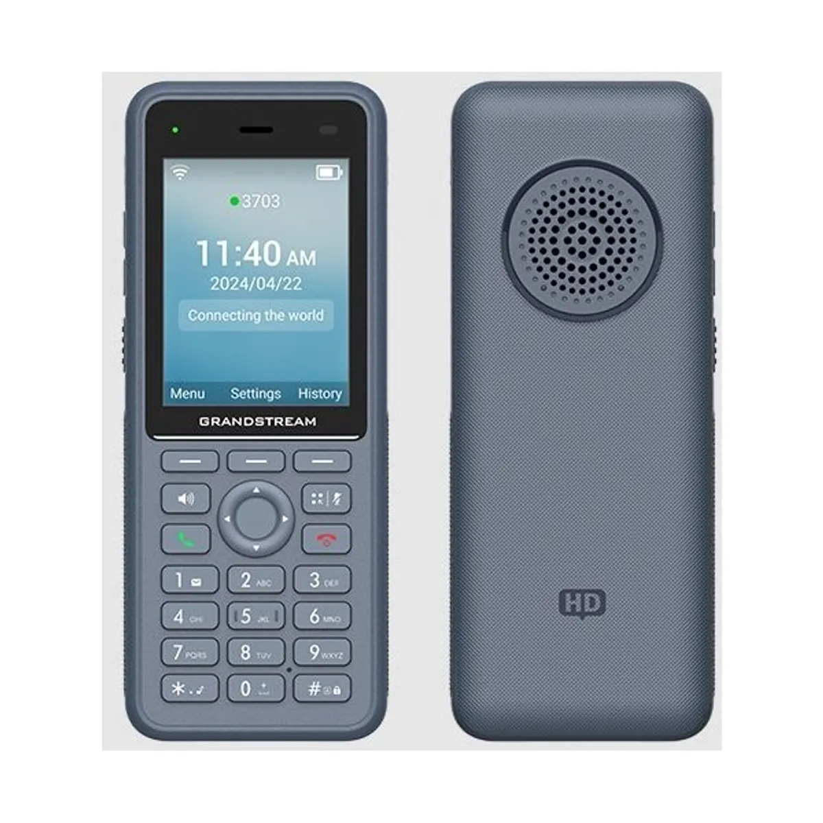 Grandstream WP836 IP telefon kétsávos WiFi 6 3 SIP fiók 10 órás beszélgetési idő USB-C 3000mAh IP67 #3