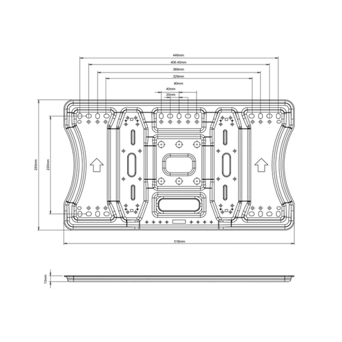 MULTIBRACKETS 7350022739697 M VESA Super Slim Tilt és Turn Plus HD 40-86" 400x400 Fekete 65 kg #6